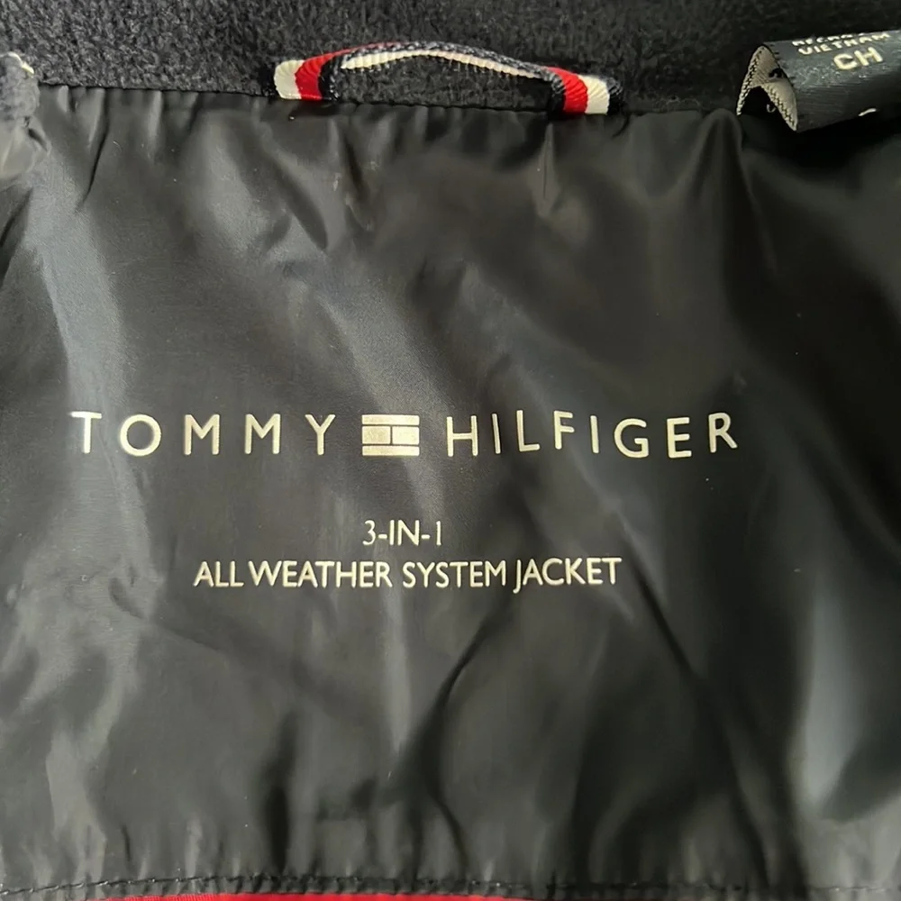 Tommy Hilfiger Classic Navy 3-In-1 All Weather Quilted Jacket Size Small - Picture 11 of 13